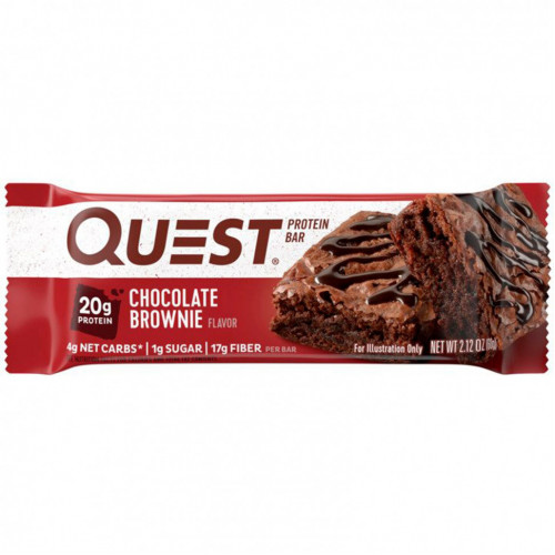 Quest Nutrition, Quest Protein Bar, Chocolate Brownie, 12 Bars, 2.12 oz (60 g) Each