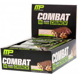 MusclePharm, Combat Crunch, со вкусом шоколадного печенья, 12 батончиков по 63 г