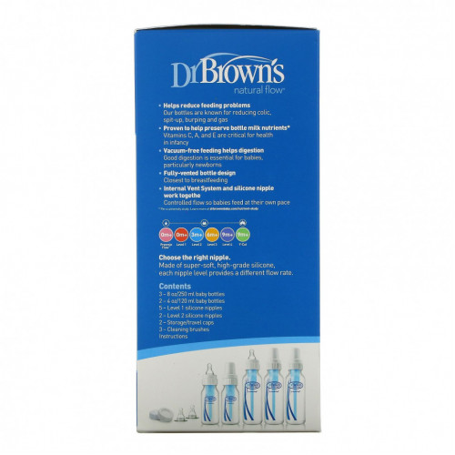 Dr. Brown's, Natural Flow, набор для кормления новорожденных, 1 набор