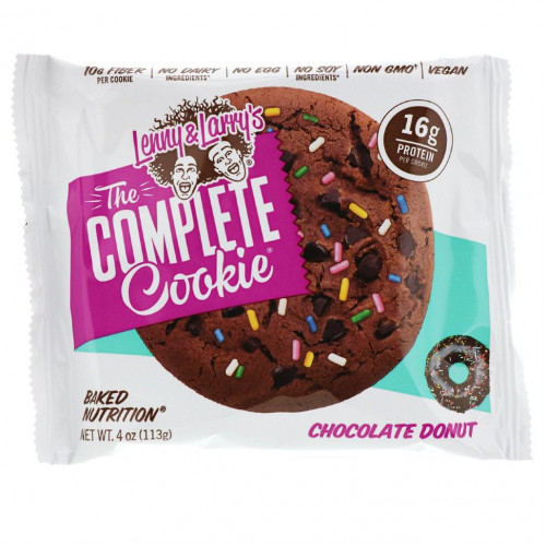 Lenny & Larry's, The COMPLETE Cookie, шоколадный пончик, 12 видов печенья, 113 г (4 унции)