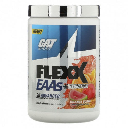 GAT, Flexx EAA + Hydration, апельсиновая гуава, 345 г (12,2 унции)