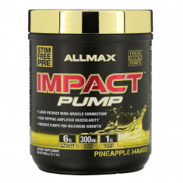 ALLMAX Nutrition, Impact Pump, ананас и манго, 360 г (12,7 унции)