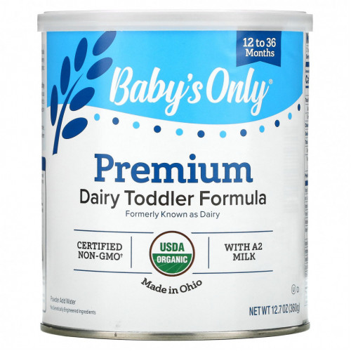 Nature's One, Baby's Only Organic, формула для малышей, молочный продукт, 360 г (12,7 унций)