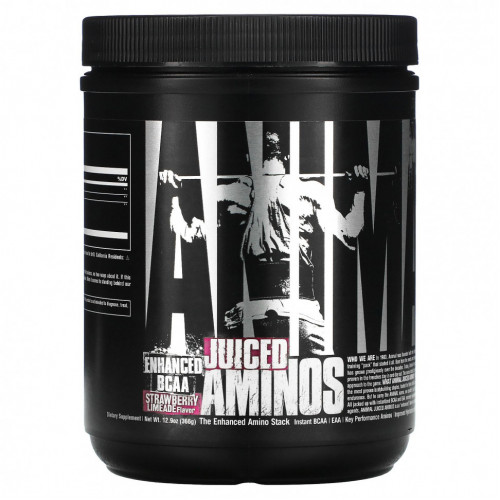 Universal Nutrition, Animal Juiced Aminos, клубничный лаймад, 366 г (12,9 унции)