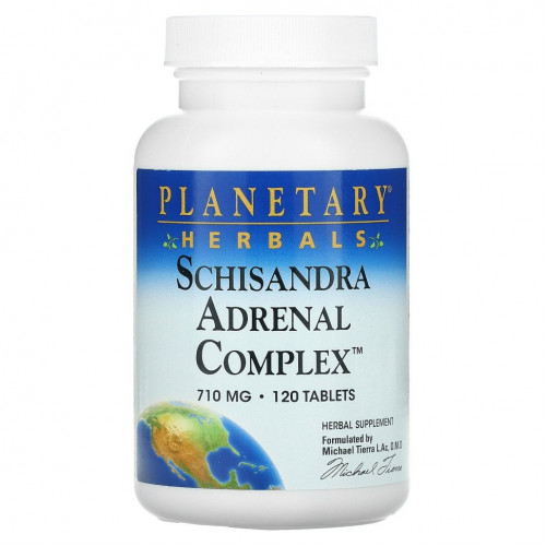 Planetary Herbals, Schisandra Adrenal Complex, 710 мг, 120 таблеток