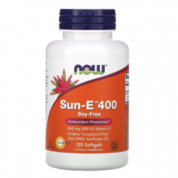 NOW Foods, Sun-E 400, 120 капсул