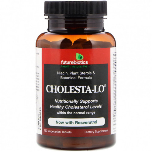 FutureBiotics, Cholesta-Lo With Garlic & Niacin, 120 Tablets