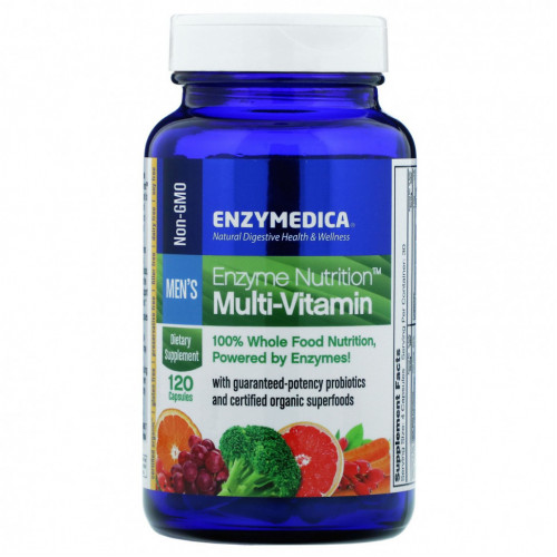 Enzymedica, Мультивитамины Enzyme Nutrition, для мужчин, 120 капсул