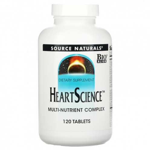 Source Naturals, Heart Science, комплекс мультинутриентов, 120 таблеток