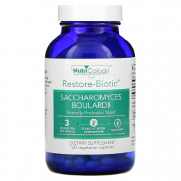 Nutricology, Restore-Biotic, сахаромицеты Буларди, 120 вегетарианских капсул