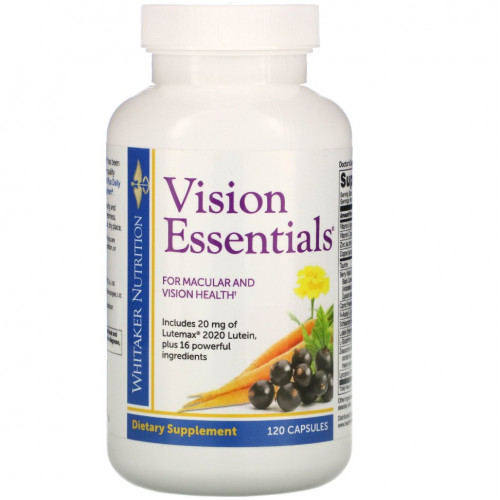 Whitaker Nutrition, Vision Essentials, 120 капсул