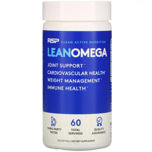 RSP Nutrition, LeanOmega, 120 Softgels