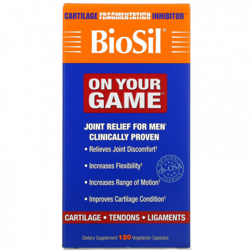 BioSil by Natural Factors, BioSil, «В вашей игре», 120 вегетарианских капсул