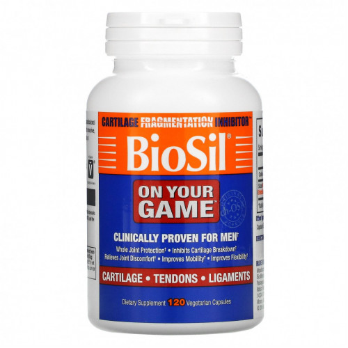 BioSil by Natural Factors, BioSil, «В вашей игре», 120 вегетарианских капсул