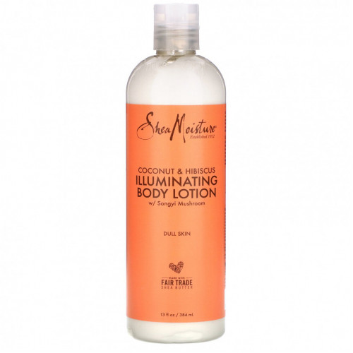 SheaMoisture, Illuminating Body Lotion, Coconut & Hibiscus with Songyi Mushroom, 13 fl oz (384 ml)