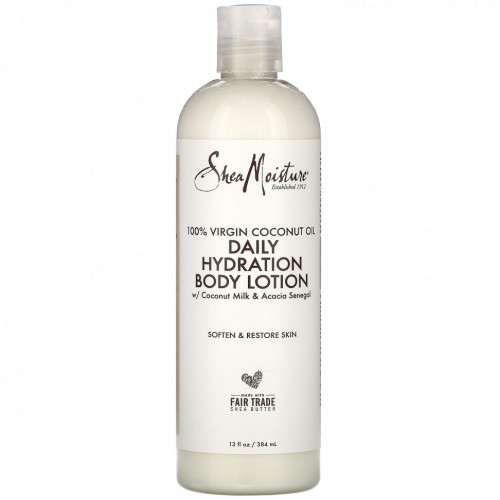 SheaMoisture, 100 % Virgin Coconut Oil, Daily Hydration Body Lotion, 13 fl oz (384 ml)