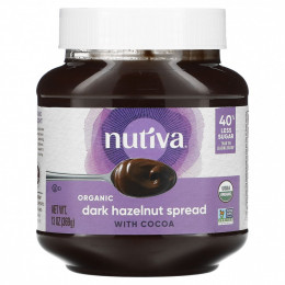 Nutiva, органическая темная паста из фундука с какао, 369 г (13 унций)