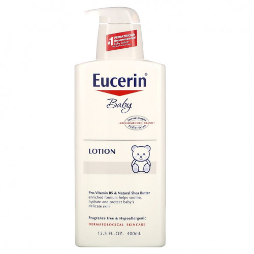 Eucerin, Baby, лосьон, без запаха, 400 мл (13,5 жидких унций)