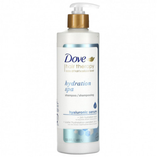 Dove, Hair Therapy, увлажняющий спа-шампунь,400 мл (13,5 жидк. унций)