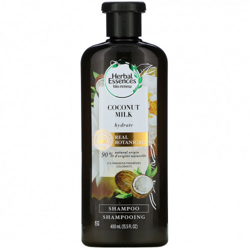 Herbal Essences, Увлажняющий шампунь, кокосовое молоко, 13,5 жидких унций (400 мл)