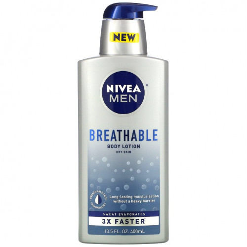 Nivea, Men, Дышащий лосьон для тела, 13,5 жидких унций (400 мл)