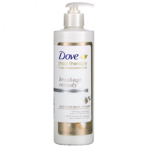 Dove, Hair Therapy, кондиционер для устранения ломкости волос, 400 мл (13,5 жидк. Унции)