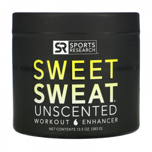 Sports Research, Sweet Sweat, Усилитель Эффективности Тренировок, без Запаха, 13,5 унций (383 г)