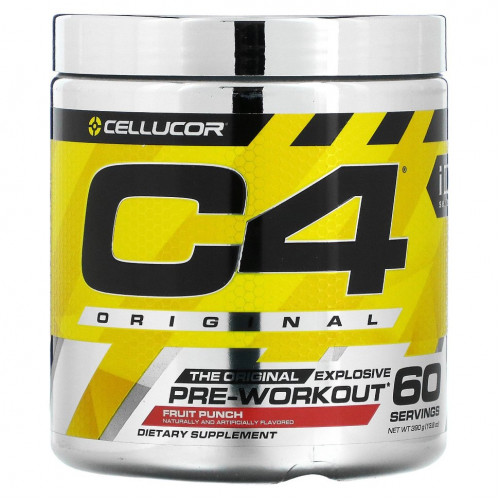 Cellucor, C4 Original Explosive, перед тренировкой, фруктовый пунш, 390 г (13,8 унции)