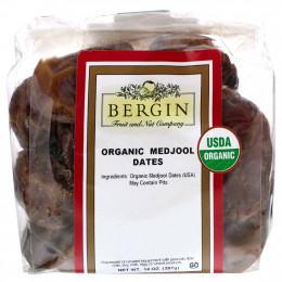 Bergin Fruit and Nut Company, Medjool, органические финики, 397 г (14 унций)