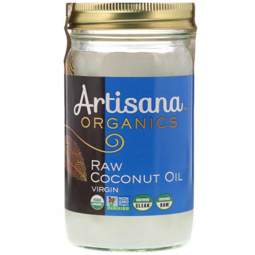 Artisana, Organics, сырое кокосовое масло, первого отжима, 414 г (14 унций)