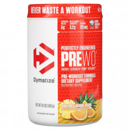 Dymatize Nutrition, Perfectly Engineered Pre WO, предтренировочная добавка, ананас и апельсин, 400 г (14,11 унции)