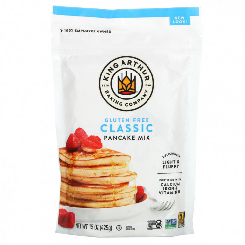 King Arthur Flour, безглютеновая блинная смесь, 425 г (15 унций)