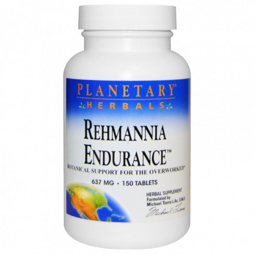 Planetary Herbals, Rehmannia Endurance (ремания), 637 мг, 150 таблеток