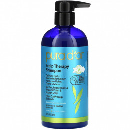 Pura D'or, Scalp Therapy Shampoo, шампунь для ухода за кожей головы, 473 мл (16 жидк. унций)