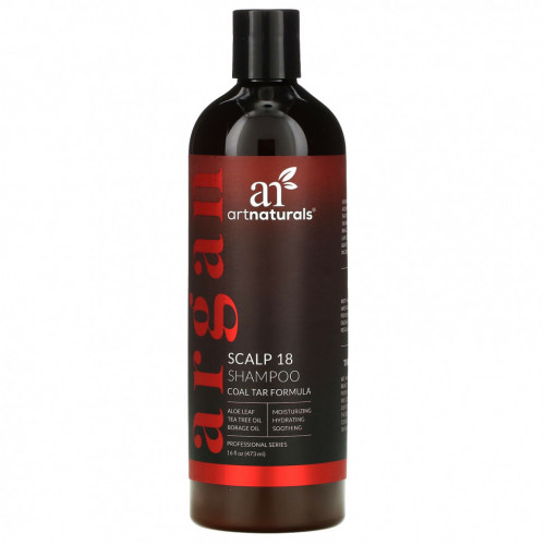 Artnaturals, Шампунь Scalp 18, формула с коксовым дегтем, 473 мл (16 жидких унций)