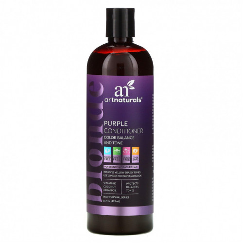 Artnaturals, кондиционер для волос Blonde Purple, баланс цвета, 473 мл (16 жидк. унций)