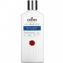 Cremo, 2 In 1 Shampoo Conditioner, No. 4, Blue Cedar & Cypress, 16 fl oz (473 ml)