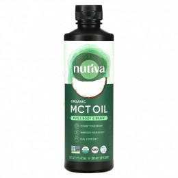 Nutiva, органическое масло MCT, 473 мл (16 жидк. унций)