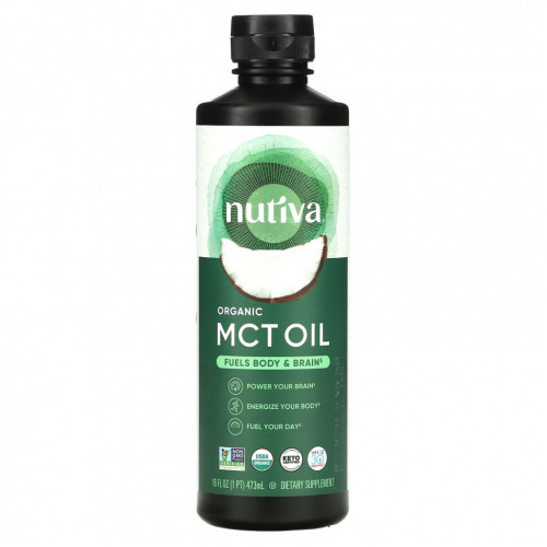 Nutiva, органическое масло MCT, 473 мл (16 жидк. унций)