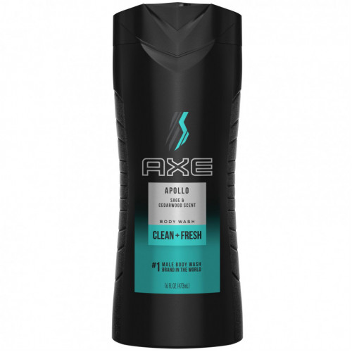 Axe, Гель для душа, Clean + Fresh, Apolo, 473 мл (16 жидк. Унций)