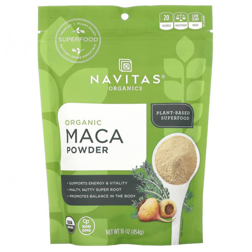 Navitas Organics, Органический порошок маки, 454 г