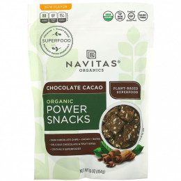 Navitas Organics, Organic Power Snacks, шоколадное какао, 454 г (16 унций)