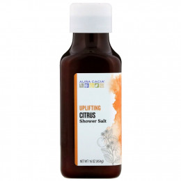 Aura Cacia, Соль для душа, цитрус для бодрости, 454 г (16 унций)