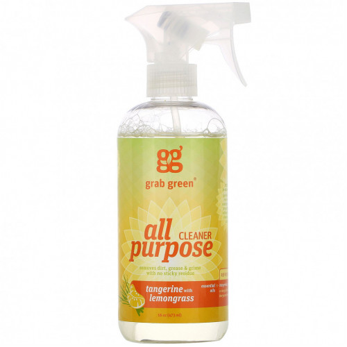 Grab Green, All Purpose Surface, Tangerine with Lemongrass, 16 oz (473 ml)