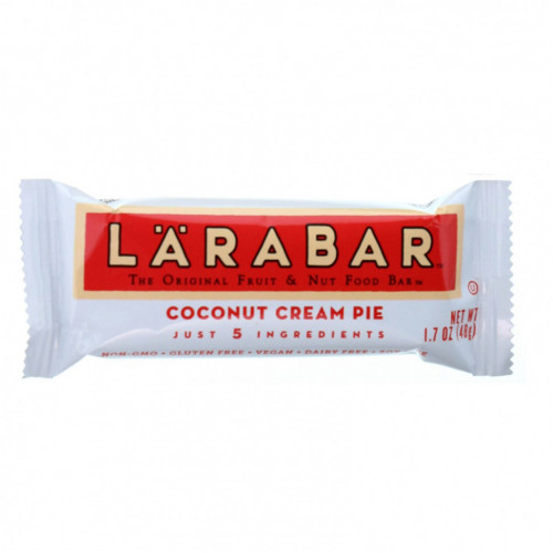 Larabar, The Original Fruit & Nut Food Bar, пирог с кокосовым кремом, 16 батончиков, 48 г (1,7 унции)