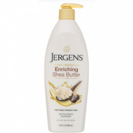 Jergens, Enriching Shea Butter, увлажняющий лосьон с маслом ши, 496 мл