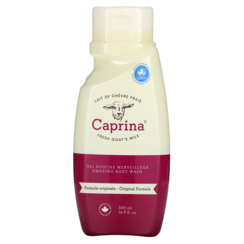 Caprina, Fresh Goat's Milk, Невероятное средство для мытья тела, оригинальная формула, 16,9 жидких унций (500 мл)