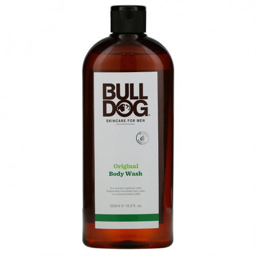 Bulldog Skincare For Men, гель для душа, оригинальный, 500 мл (16,9 жидк. унции)