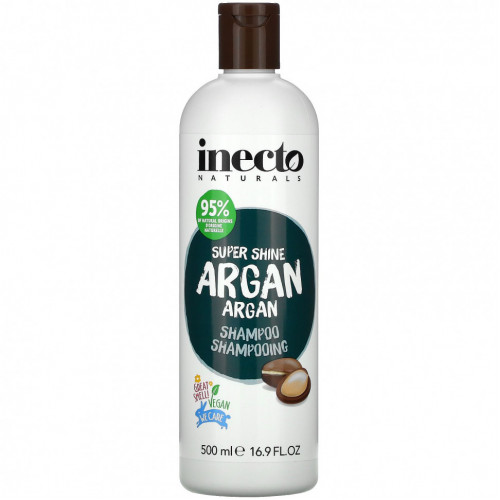 Inecto, Super Shine Argan, Шампунь, 16,9 жидких унций (500 мл)