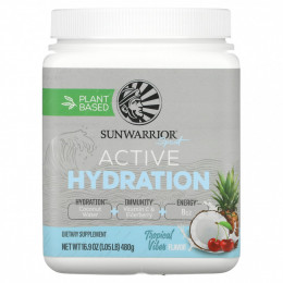 Sunwarrior, Sport, активное увлажнение, тропические фрукты, 480 г (16,9 унции)